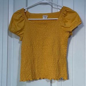 Girls Abercrombie short sleeve crop top
